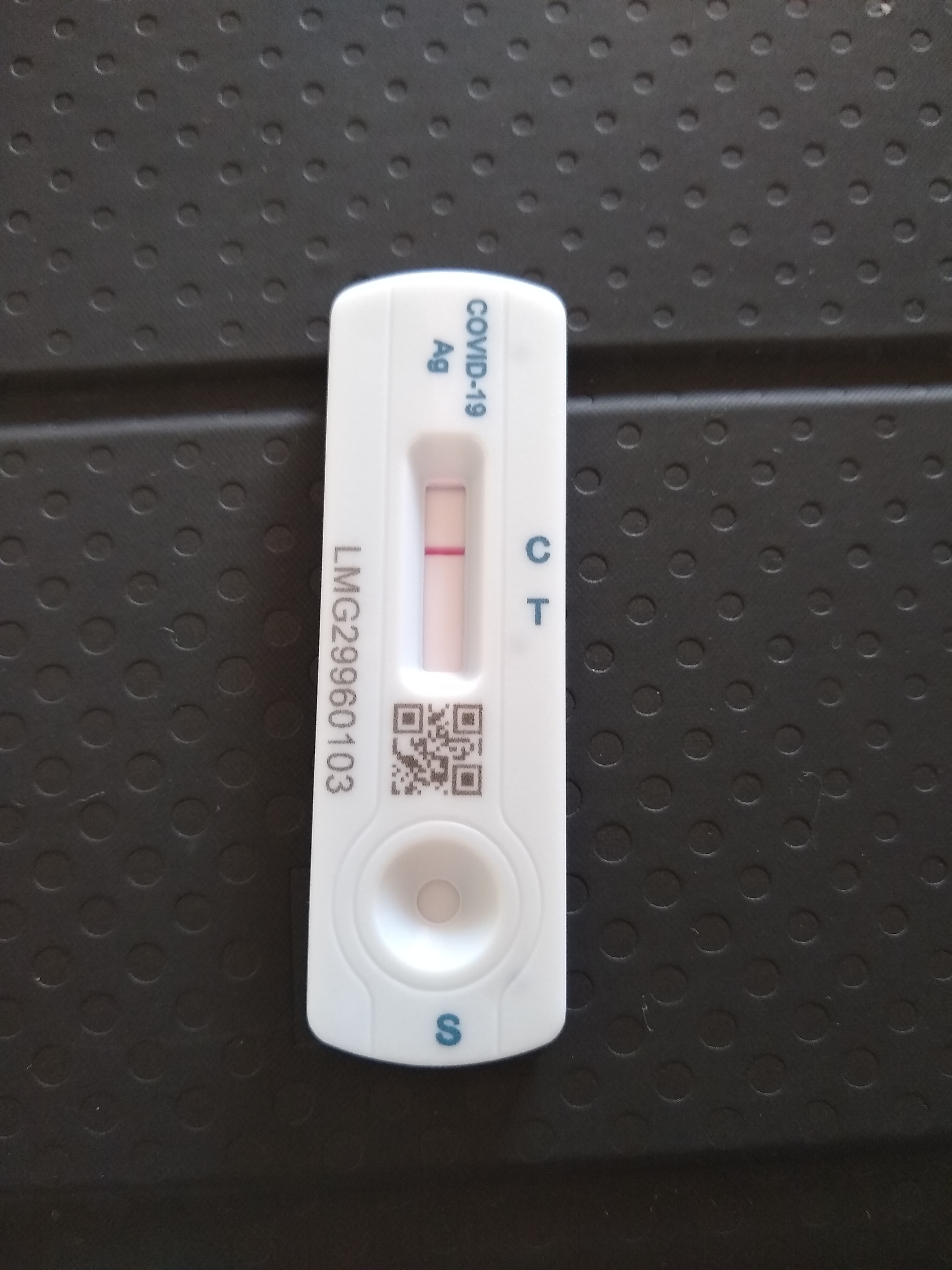 A rapid antigen test of mine, taken Jan 2022